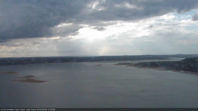Lake Travis webcam, September 4, 2018 4:35 PM CT