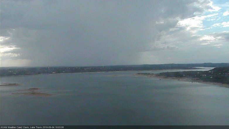 Lake Travis webcam, September 4, 2018 5:05 PM CT