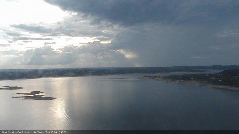 Lake Travis webcam, September 4, 2018 5:45 PM CT
