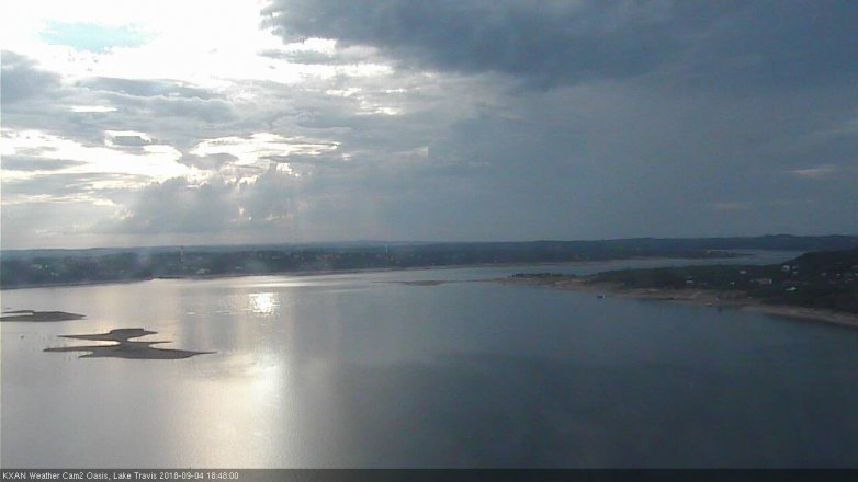 Lake Travis webcam, September 4, 2018 5:50 PM CT