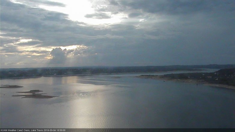 Lake Travis webcam, September 4, 2018 6:00 PM CT