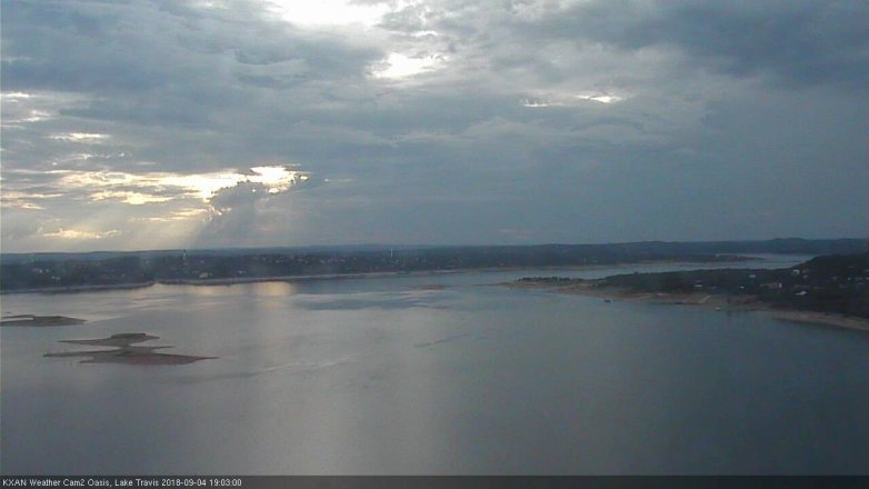 Lake Travis webcam, September 4, 2018 6:05 PM CT