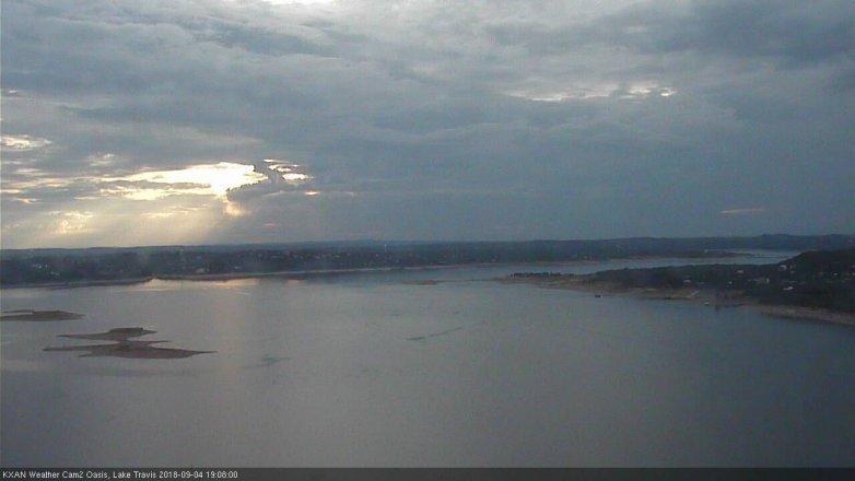 Lake Travis webcam, September 4, 2018 6:10 PM CT