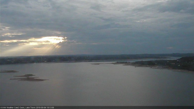 Lake Travis webcam, September 4, 2018 6:15 PM CT