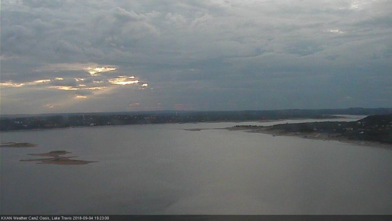 Lake Travis webcam, September 4, 2018 6:25 PM CT