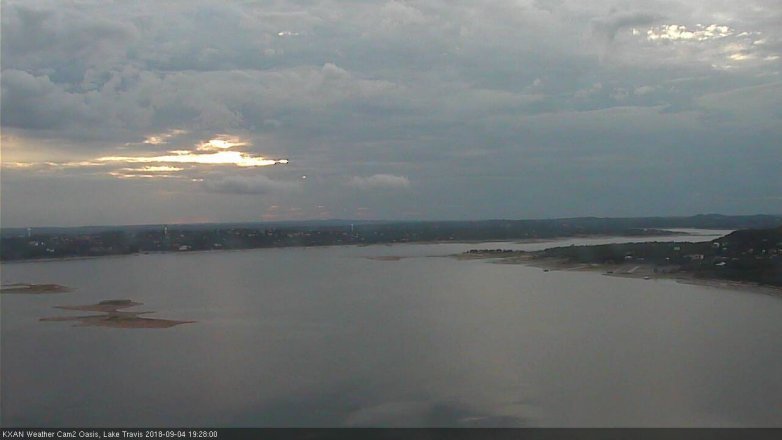 Lake Travis webcam, September 4, 2018 6:30 PM CT