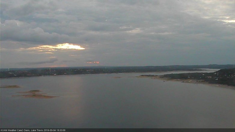 Lake Travis webcam, September 4, 2018 6:35 PM CT