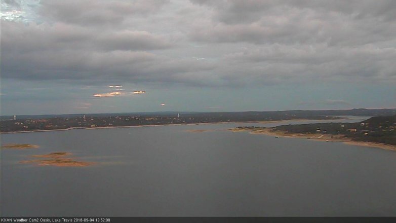 Lake Travis webcam, September 4, 2018 6:55 PM CT
