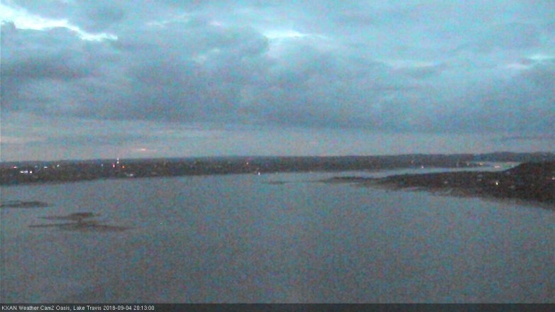Lake Travis webcam, September 4, 2018 7:15 PM CT