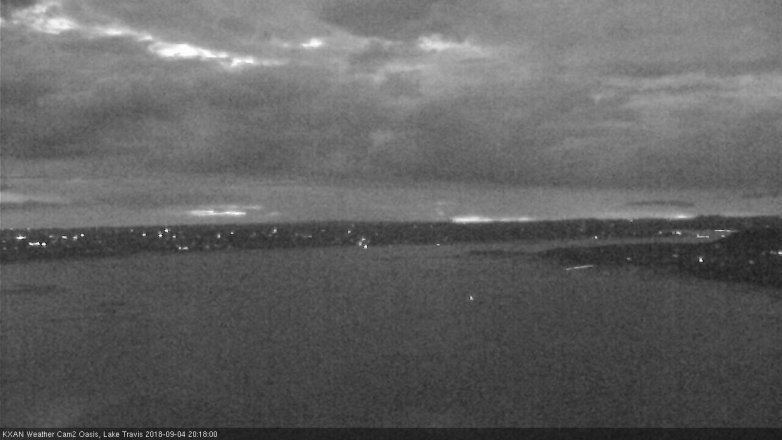 Lake Travis webcam, September 4, 2018 7:20 PM CT
