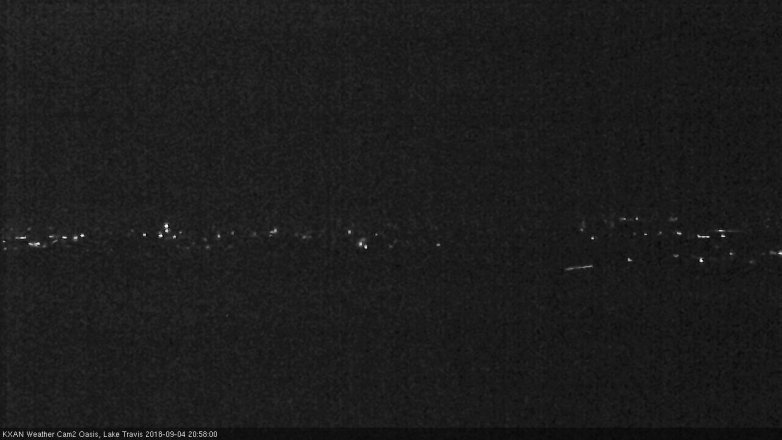 Lake Travis webcam, September 4, 2018 8:00 PM CT