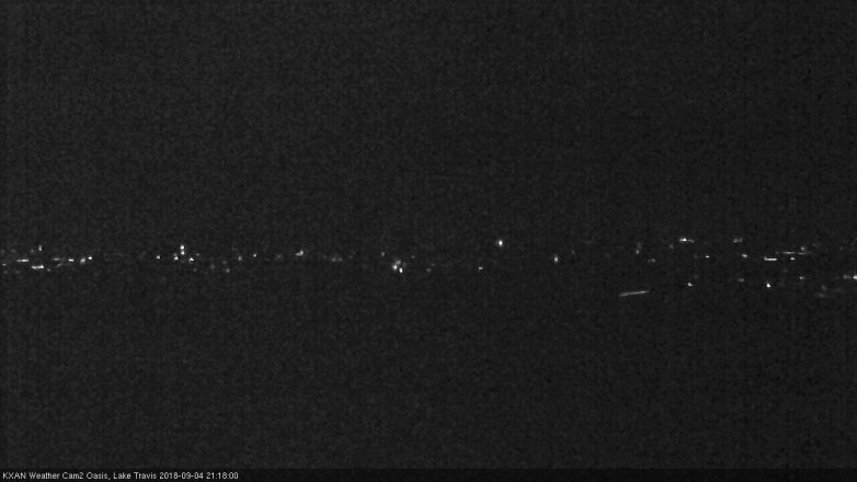 Lake Travis webcam, September 4, 2018 8:20 PM CT