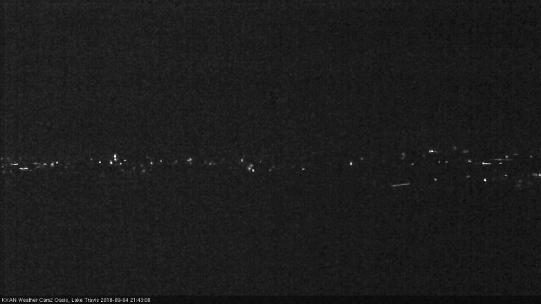 Lake Travis webcam, September 4, 2018 8:45 PM CT