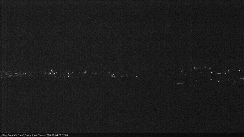 Lake Travis webcam, September 4, 2018 9:00 PM CT