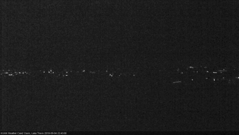 Lake Travis webcam, September 4, 2018 9:45 PM CT