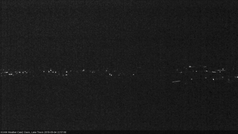 Lake Travis webcam, September 4, 2018 10:00 PM CT