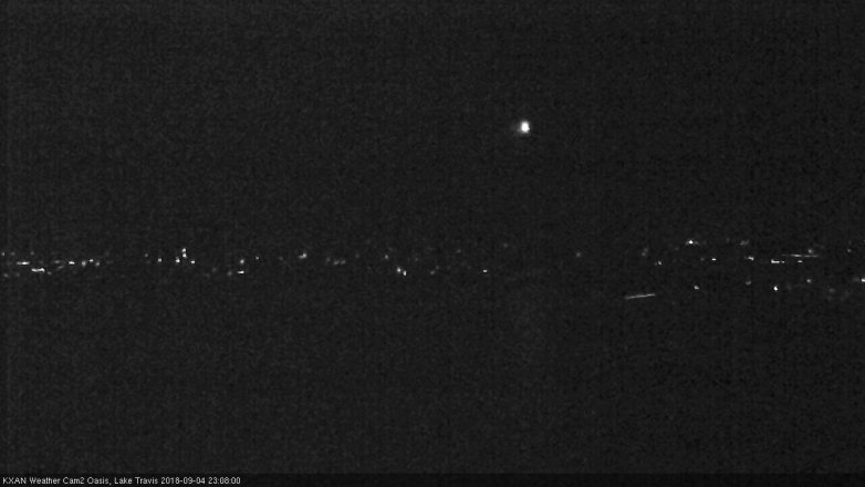 Lake Travis webcam, September 4, 2018 10:10 PM CT