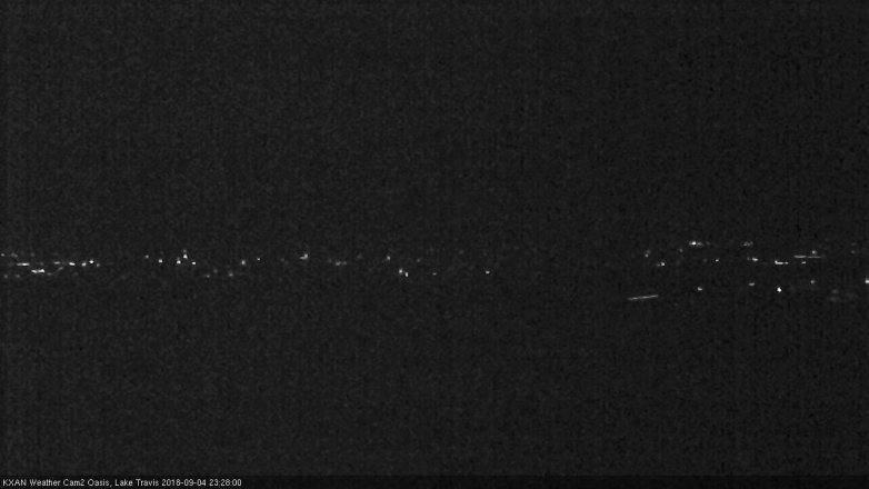 Lake Travis webcam, September 4, 2018 10:30 PM CT