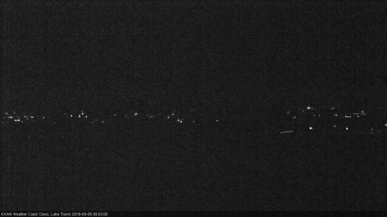 Lake Travis webcam, September 4, 2018 11:05 PM CT