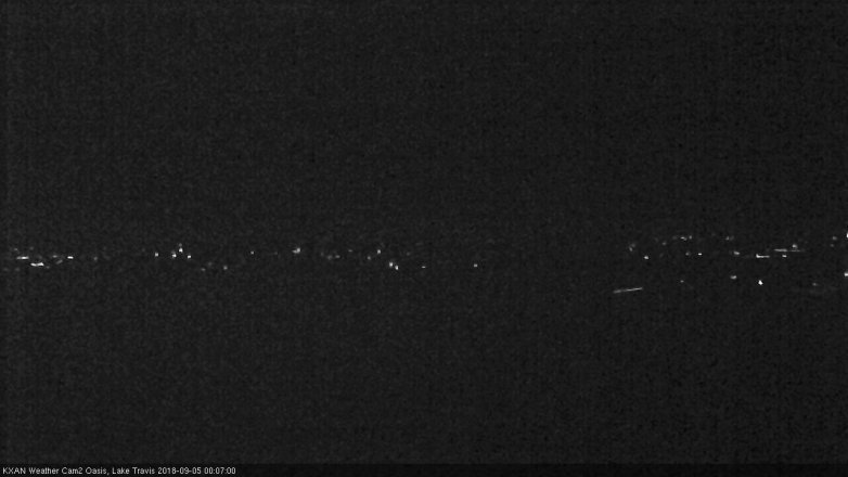 Lake Travis webcam, September 4, 2018 11:10 PM CT