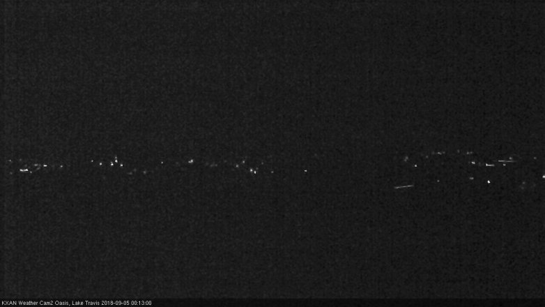 Lake Travis webcam, September 4, 2018 11:15 PM CT
