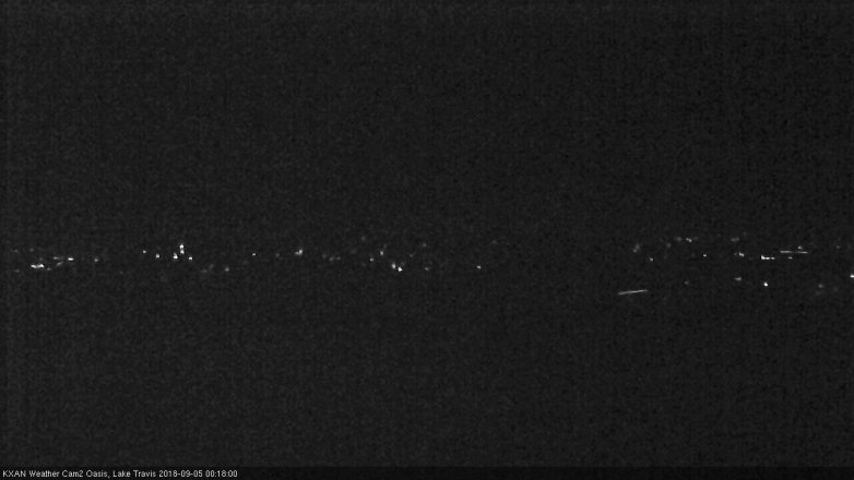 Lake Travis webcam, September 4, 2018 11:20 PM CT