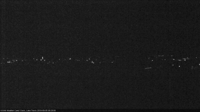 Lake Travis webcam, September 4, 2018 11:30 PM CT
