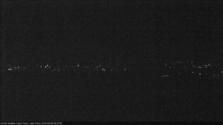 Lake Travis webcam, September 4, 2018 11:40 PM CT