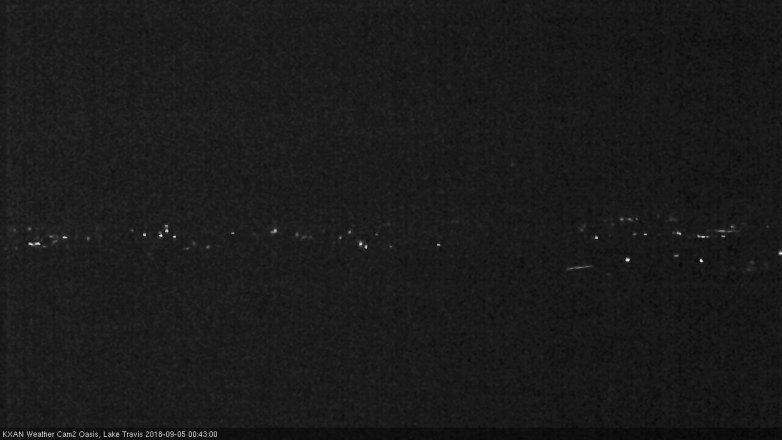 Lake Travis webcam, September 4, 2018 11:45 PM CT