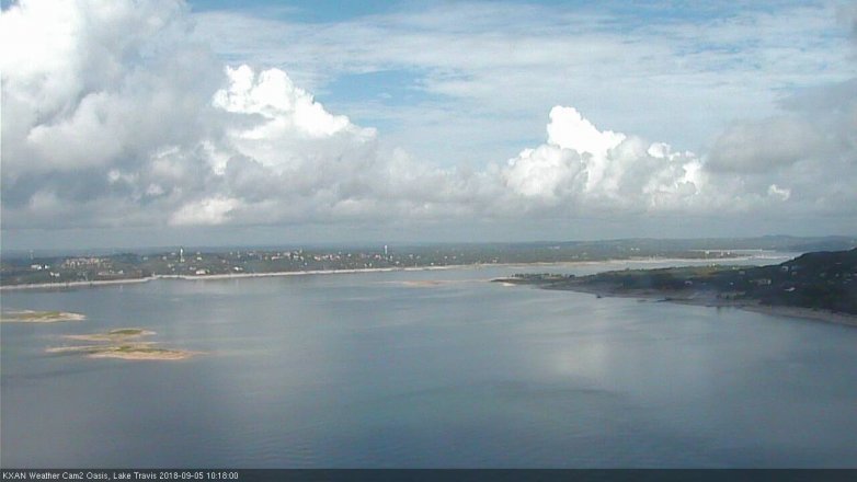 Lake Travis webcam, September 5, 2018 9:20 AM CT