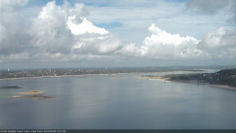 Lake Travis webcam, September 5, 2018 9:25 AM CT
