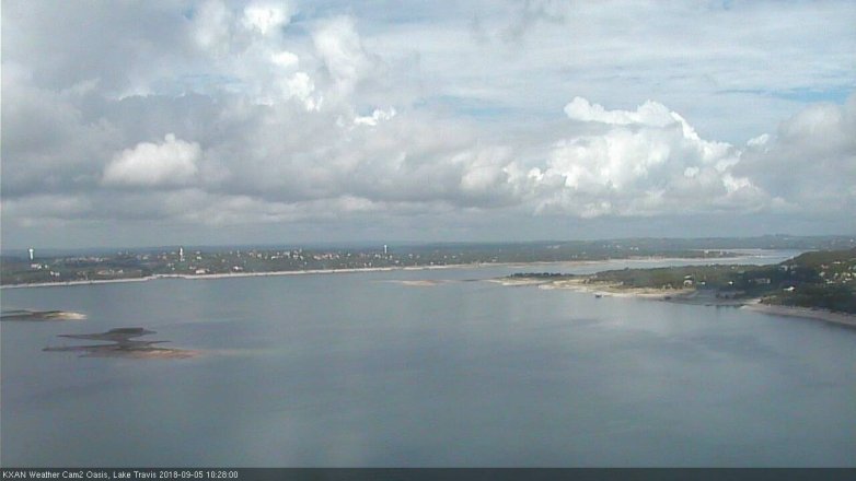 Lake Travis webcam, September 5, 2018 9:30 AM CT