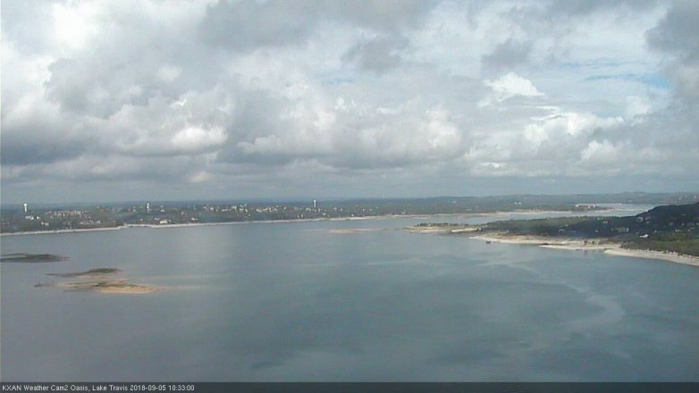 Lake Travis webcam, September 5, 2018 9:35 AM CT