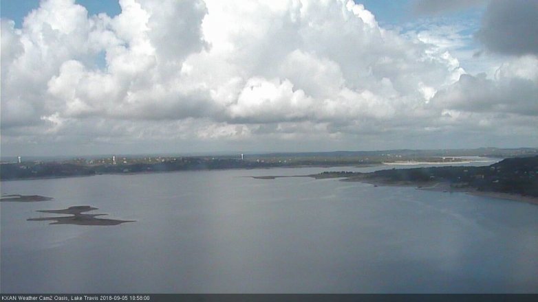 Lake Travis webcam, September 5, 2018 10:00 AM CT