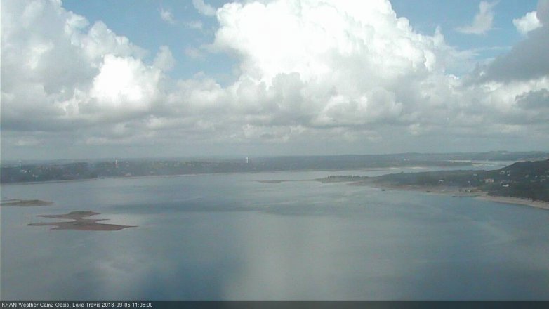 Lake Travis webcam, September 5, 2018 10:10 AM CT