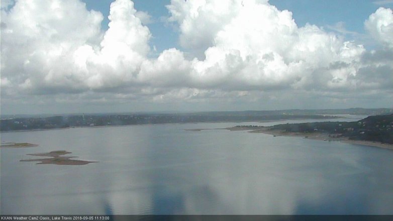 Lake Travis webcam, September 5, 2018 10:15 AM CT
