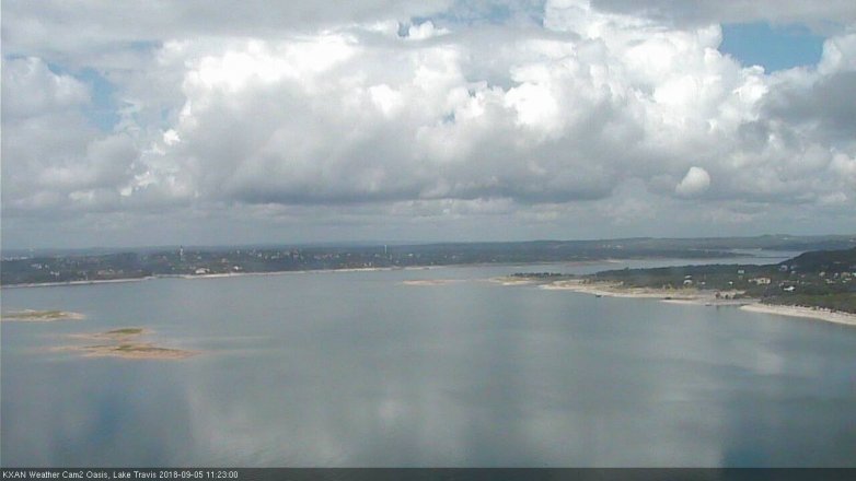Lake Travis webcam, September 5, 2018 10:25 AM CT