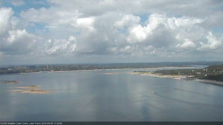 Lake Travis webcam, September 5, 2018 10:35 AM CT