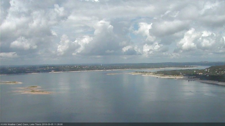 Lake Travis webcam, September 5, 2018 10:40 AM CT