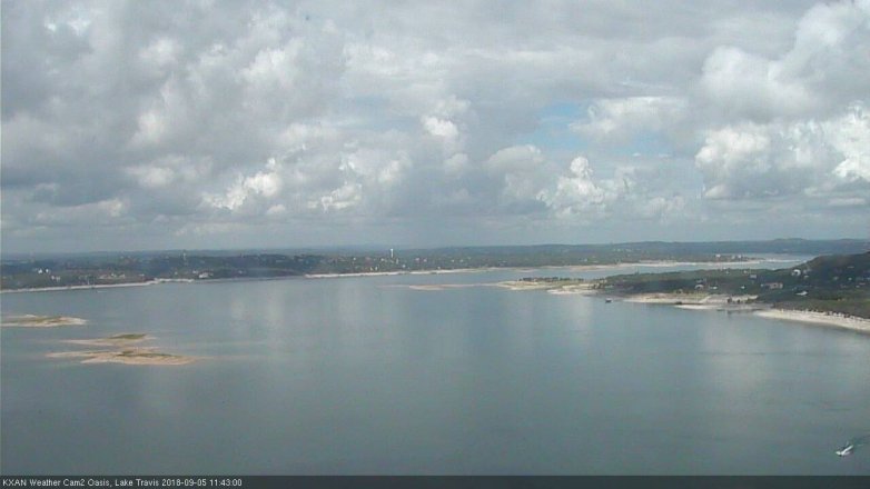 Lake Travis webcam, September 5, 2018 10:45 AM CT