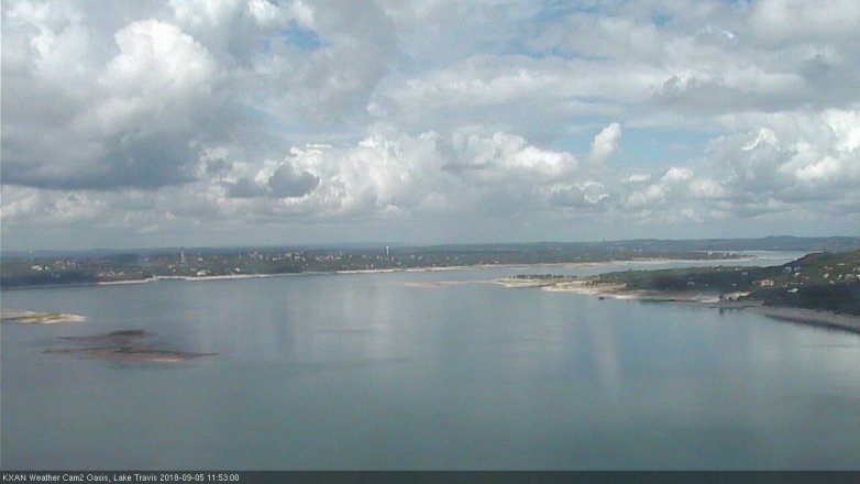 Lake Travis webcam, September 5, 2018 10:55 AM CT
