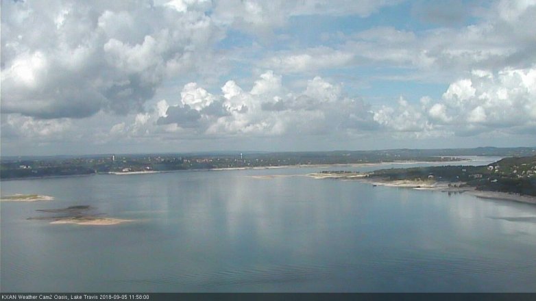 Lake Travis webcam, September 5, 2018 11:00 AM CT