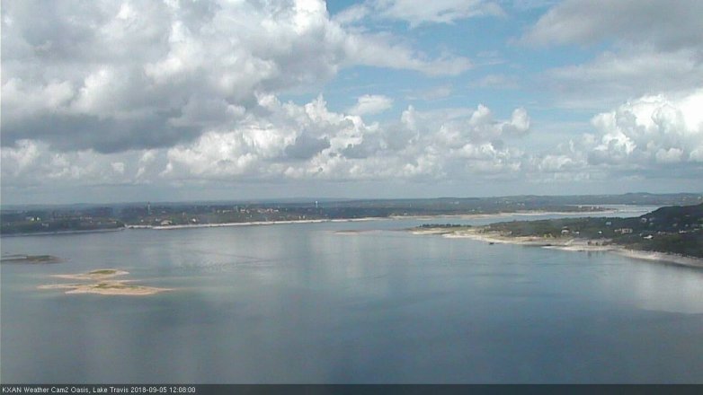 Lake Travis webcam, September 5, 2018 11:10 AM CT