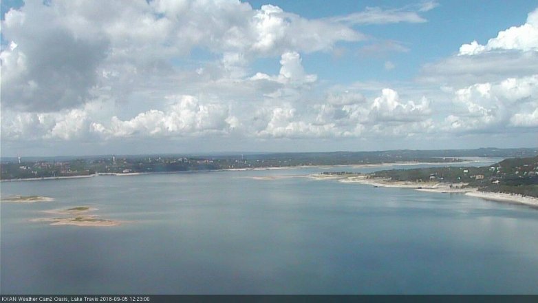 Lake Travis webcam, September 5, 2018 11:25 AM CT