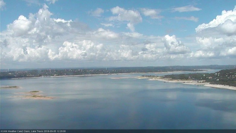 Lake Travis webcam, September 5, 2018 11:30 AM CT