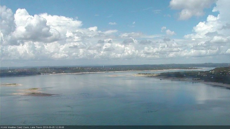 Lake Travis webcam, September 5, 2018 11:40 AM CT