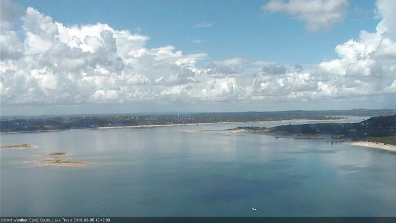 Lake Travis webcam, September 5, 2018 11:45 AM CT