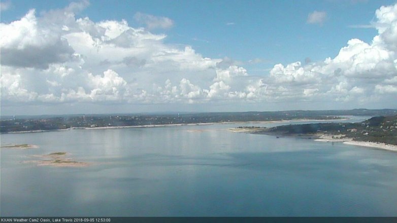 Lake Travis webcam, September 5, 2018 11:55 AM CT
