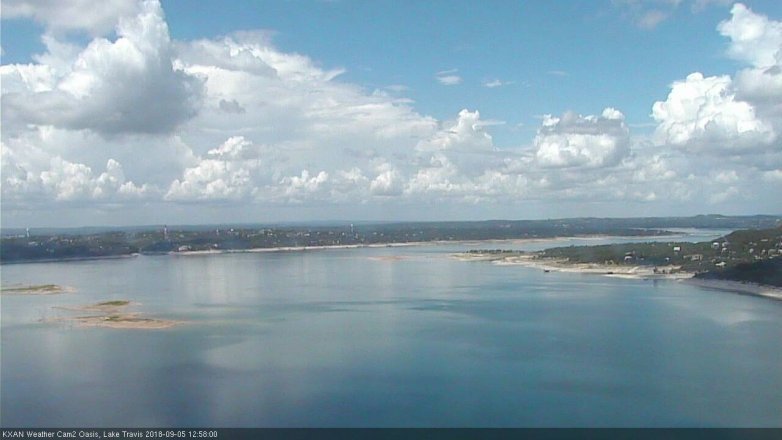 Lake Travis webcam, September 5, 2018 12:00 PM CT