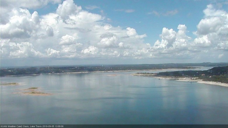 Lake Travis webcam, September 5, 2018 12:10 PM CT